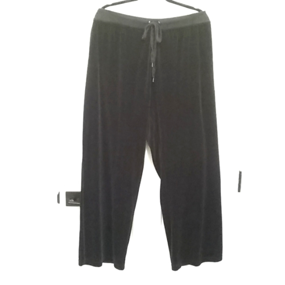 3 Hearts - Black Velour Pants - Size 3X